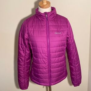 Marmot berry colored down jacket women’s size medium